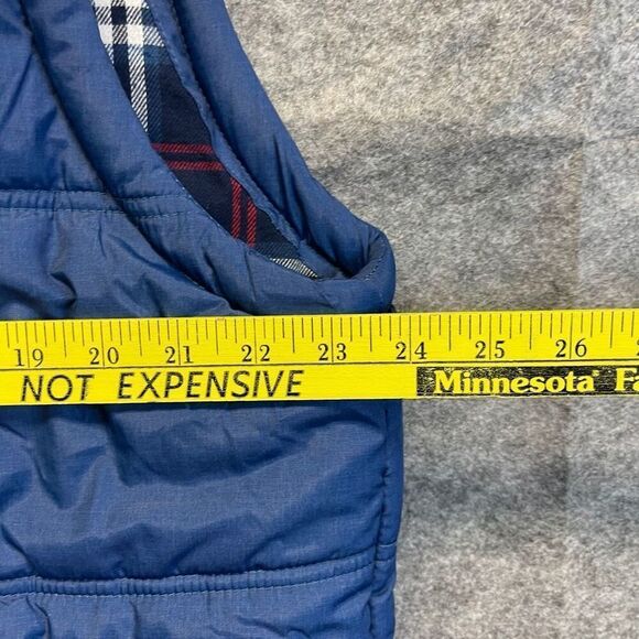 WEATHERPROOF VINTAGE Vest Men's XL Navy Blue Quilted Puffer Flannel Lined Zip Up - Picture 7 of 13